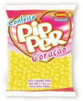 Confeito Pipper Amarelo Abacaxi 24x500g
